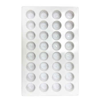 Cacao Barry Striped Round Sweets Polycarbonate Mould